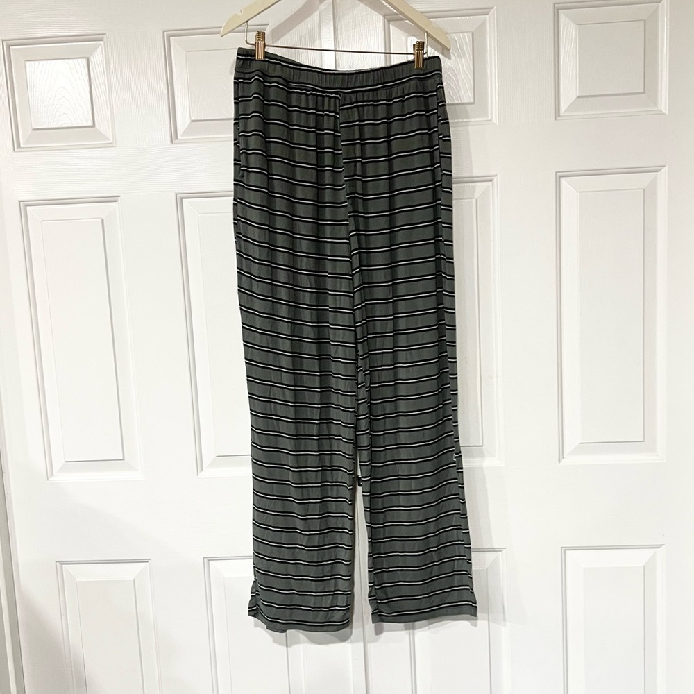 Kickee Pants Black and Gray Striped Men's Pants